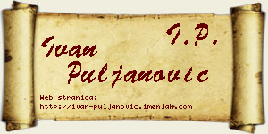 Ivan Puljanović vizit kartica
